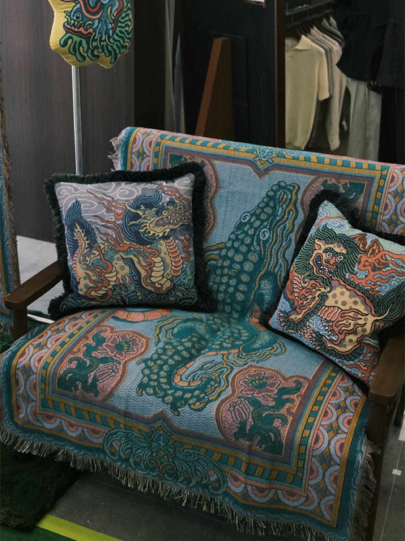 Crocodile in Pool Tapestry