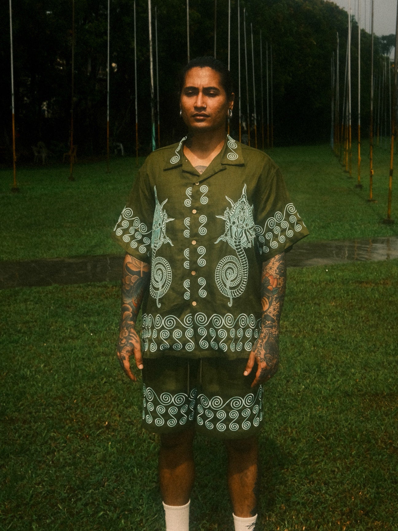 Naga Olive Lounge Set