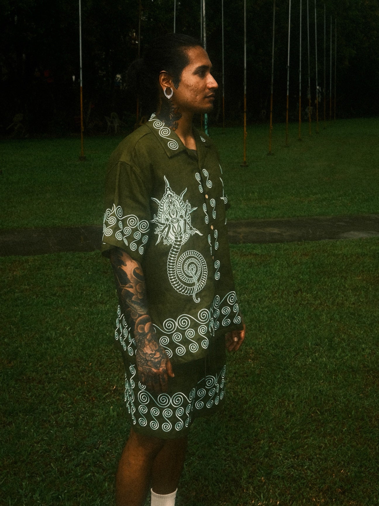 Naga Olive Lounge Set