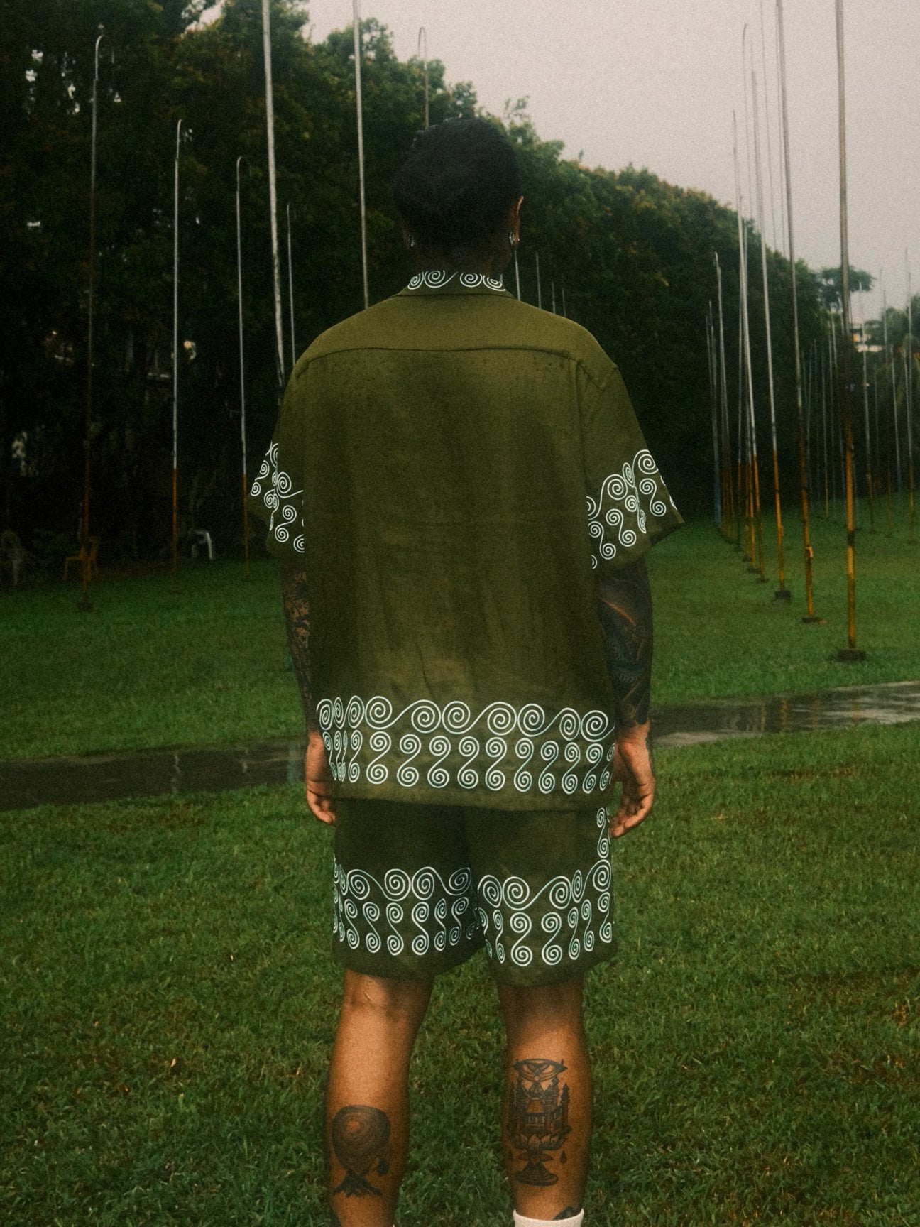 Naga Olive Lounge Set